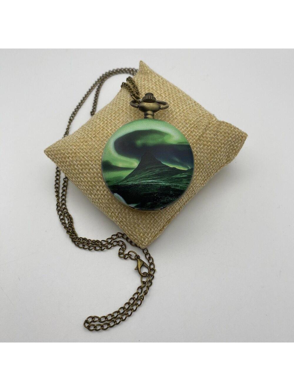 Musee Strada Japaneese Movement Louvre Museum Pocket Watch in Brasstone 32 ch   
